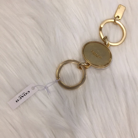 COACH Signature Turnlock Valet Key Ring FOB, NWT - Picture 8 of 8